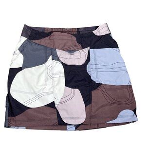 INDYEVA Women's Ulendo IV Skort in Pebble Topo Purple Print Sz XS EUC